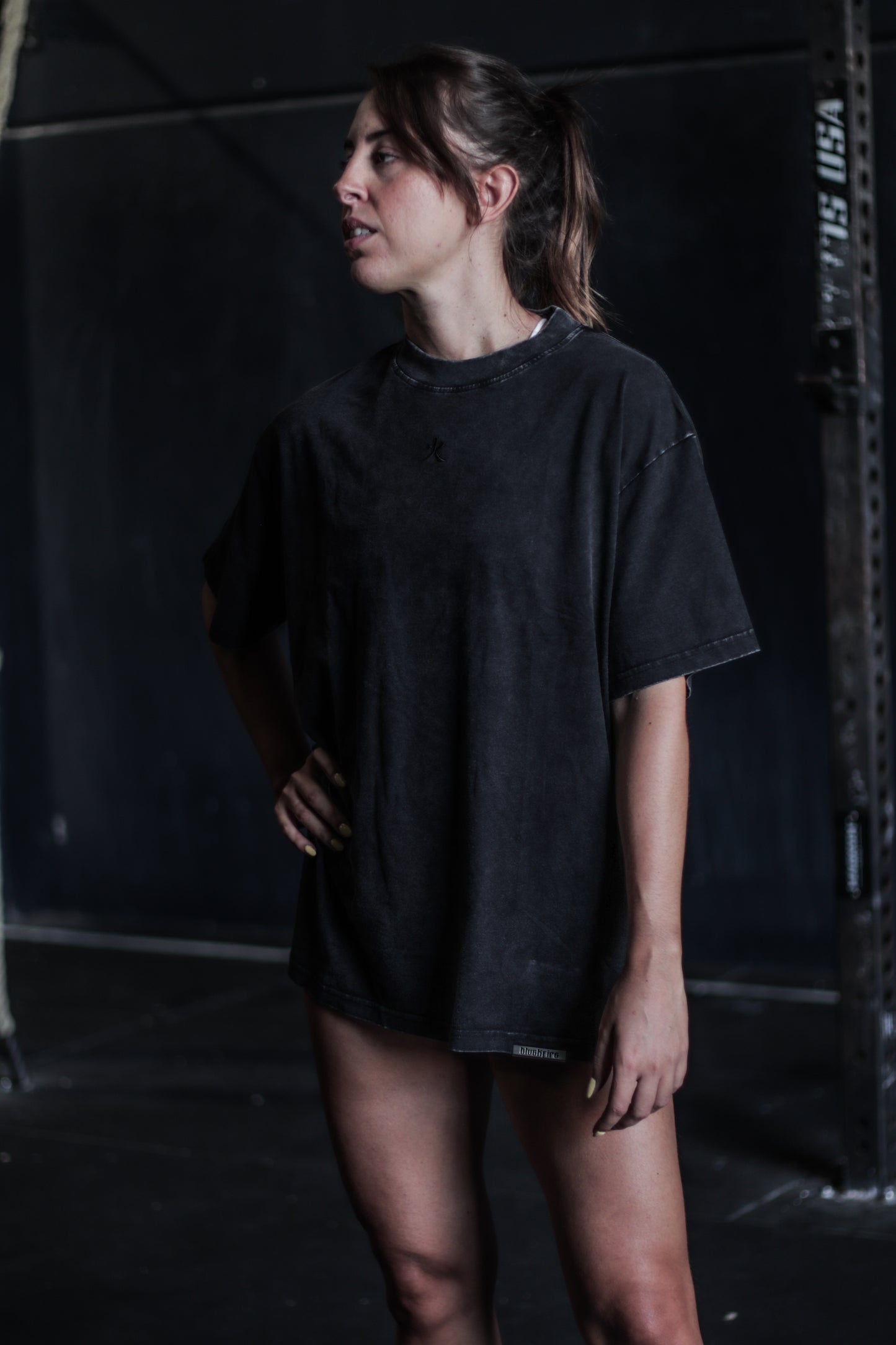 BLVCKFIRE Staple oversized tee - Vintage black