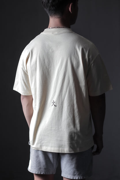 BLVCKFIRE CLASSIC TEE- VANILLA